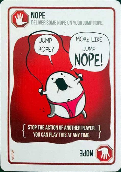 nope card.